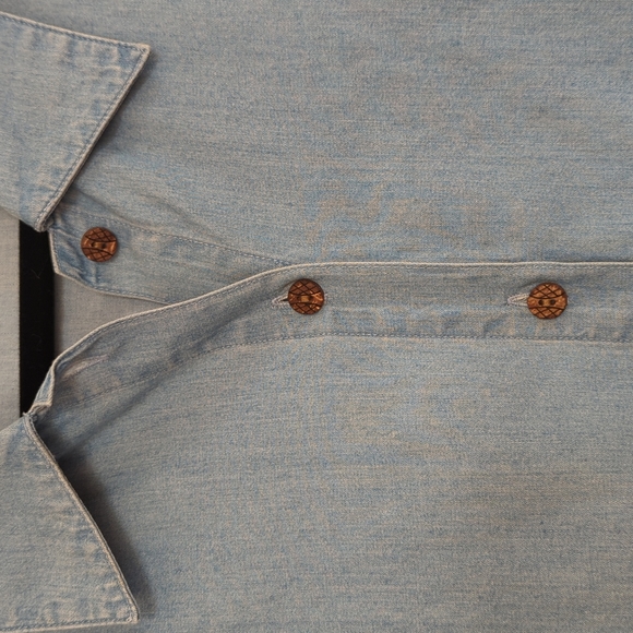 SOLD 💝3 FOR $30💝 J. JILL SOFT Long Sleeve Denim Button Down Shirt XL - Picture 3 of 6